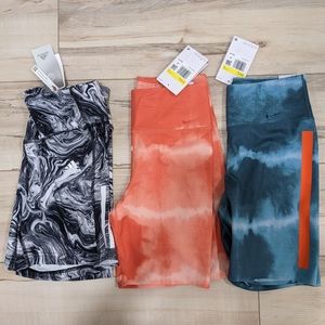 NWT Nike Bike Shorts & Adidas Short Tights